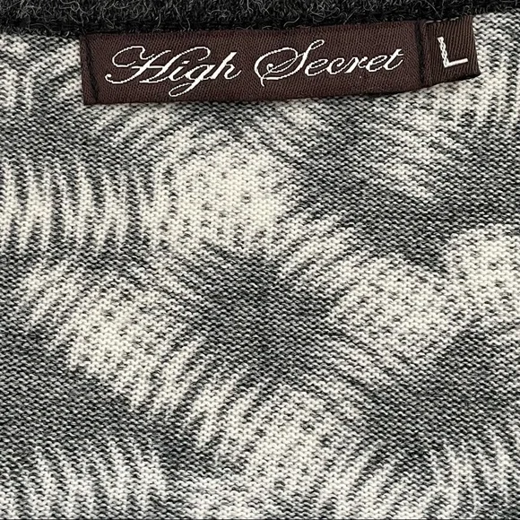 High Secret Dress Long Sleeve Multi-pattern Sz L - Picture 2 of 11